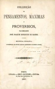 COLECÇAO DE PENSAMENTOS MAXIMAS E PROVERBIOS