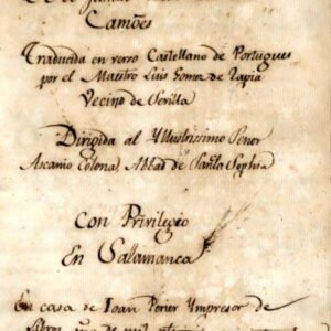 LUSIADA DE EL FAMOSO POETA LUIS DE CAMOES