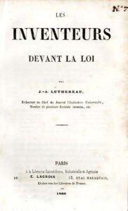 INVENTEURS DEVANT LA LOI