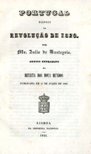 PORTUGAL DEPOIS DA REVOLUÇAO DE 1820