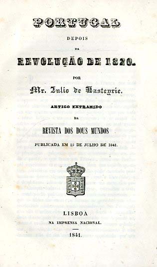 PORTUGAL DEPOIS DA REVOLUÇAO DE 1820