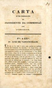 CARTA DE UM EMIGRADO AO PRESIDENTE DA COMISSAO DOS SUBSIDIOS