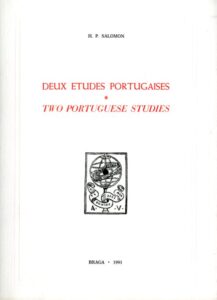 DEUX ETUDES PORTUGAISES. TWO PORTUGUESE STUDIES.