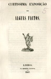 CURTISSIMA EXPOSIÇAO DE ALGUNS FACTOS