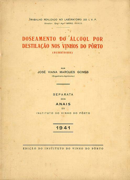 DOSEAMENTO DO ALCOOL POR DESTILAÇAO NOS VINHOS DO PORTO