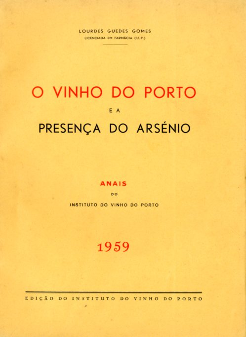 VINHO DO PORTO E A PRESENÇA DO ARSENIO