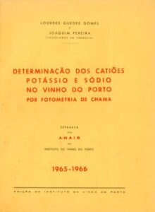 DETERMINAÇAO DOS CATIOES POTASSIO E SODIO NO VINHO DO PORTO POR FOTOMETRIA DE CHAMA
