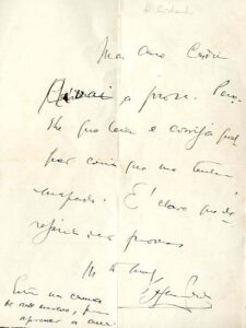 TRES CARTAS AUTOGRAFAS DIRIGIDAS A LUIS CARDIM