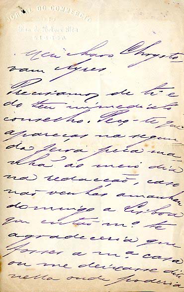 CARTA AUTOGRAFA