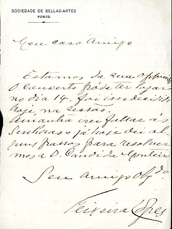 CARTA AUTOGRAFA