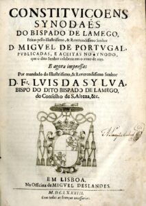 CONSTITUIÇOES SINODAIS DO BISPADO DE LAMEGO