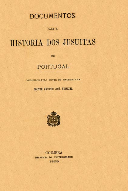 DOCUMENTOS PARA A HISTORIA DOS JESUITAS EM PORTUGAL