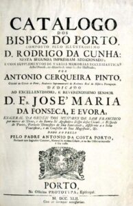 CATALOGO DOS BISPOS DO PORTO