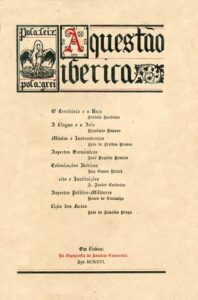 INTEGRALISMO LUSITANO. A QUESTAO IBERICA