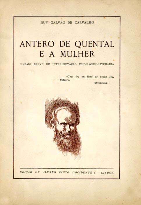 ANTERO DE QUENTAL E A MULHER