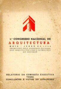 PRIMEIRO CONGRESSO NACIONAL DE ARQUITECTURA