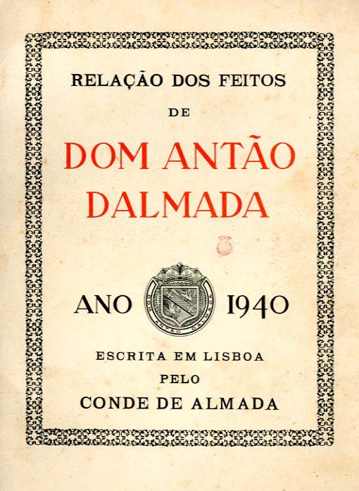 RELAÇAO DOS FEITOS DE DOM ANTAO DE ALMADA