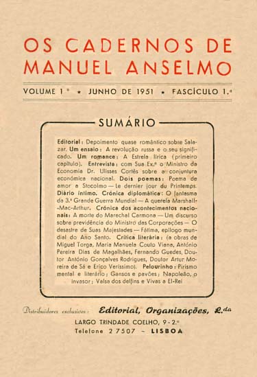 CADERNOS DE MANUEL ANSELMO