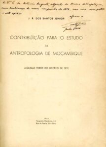 CONTRIBUIÇAO PARA O ESTUDO DA ANTROPOLOGIA DE MOÇAMBIQUE