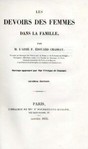 DEVOIRS DES FEMMES DANS LA FAMILLE