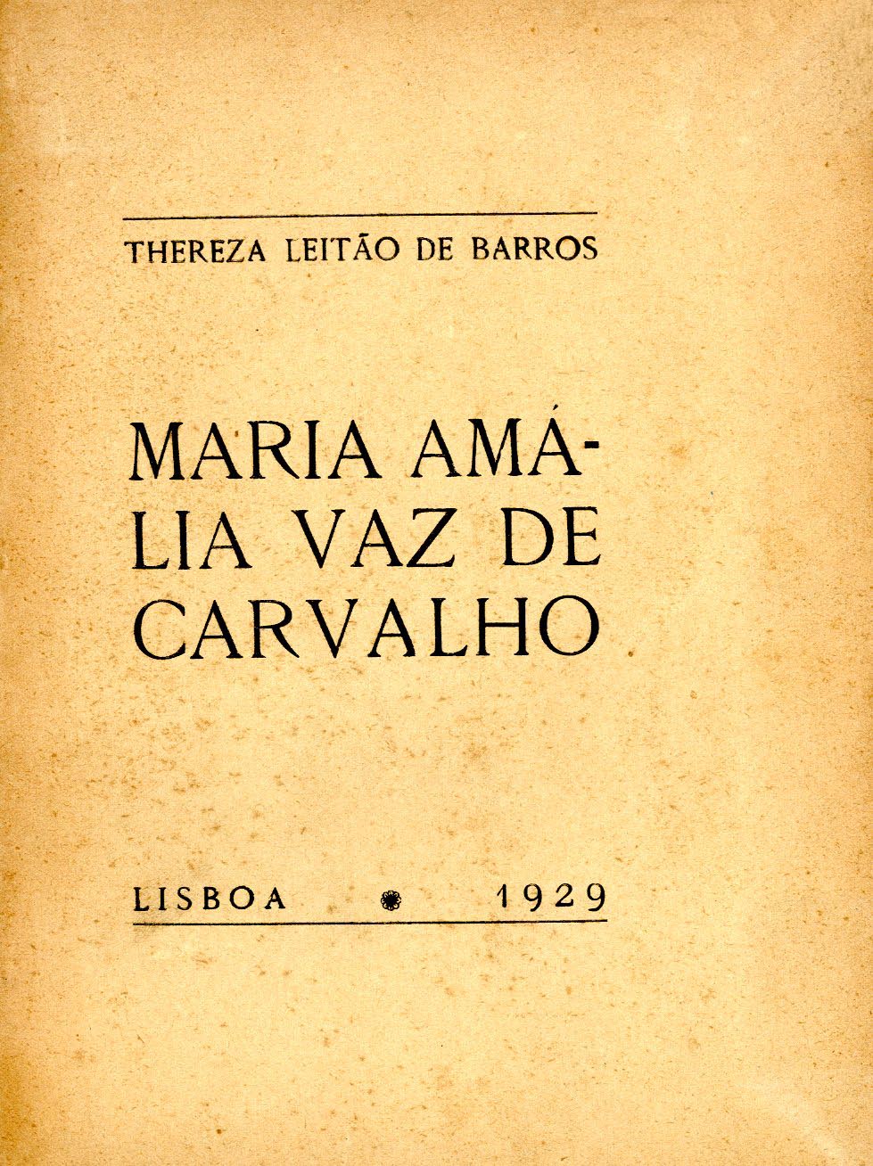 MARIA AMALIA VAZ DE CARVALHO