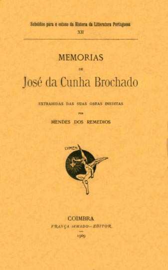 MEMORIAS DE JOSE DA CUNHA BROCHADO