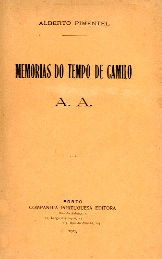 MEMORIAS DO TEMPO DE CAMILO