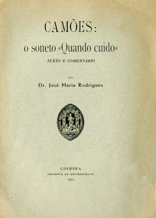 CAMOES O SONETO QUANDO CUIDO