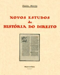 NOVOS ESTUDOS DE HISTORIA DO DIREITO