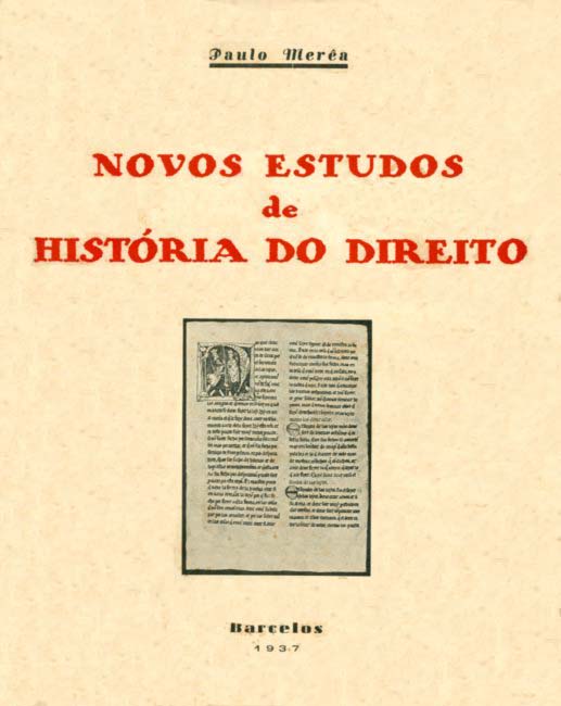 NOVOS ESTUDOS DE HISTORIA DO DIREITO