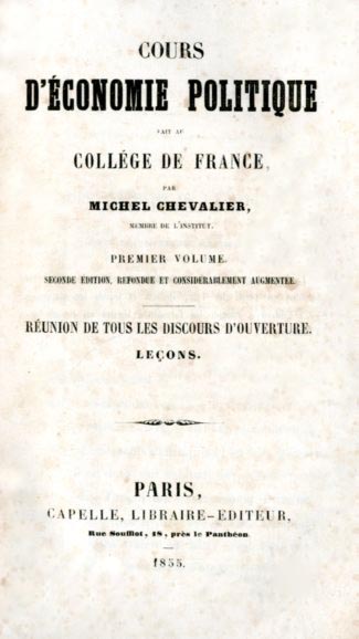 COURS D’ECONOMIE POLITIQUE FAIT AU COLLEGE DE FRANCE