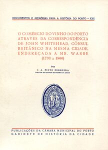 COMERCIO DO VINHO DO PORTO ATRAVES DA CORRESPONDENCIA DE JOHN WHITEHEAD CONSUL BRITANICO NA MESMA CIDADE ENDEREÇADA A MR. WARRE (1793 a 1800)