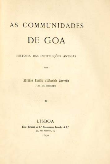 COMUNIDADES DE GOA