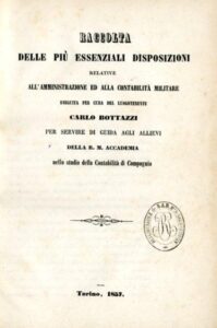 RACCOLTA PIU ESSENZIALI DISPOSIZIONI RELATIVE ALL’AMNISTRAZIONE ED ALLA CONTABILITÀ MILITARE