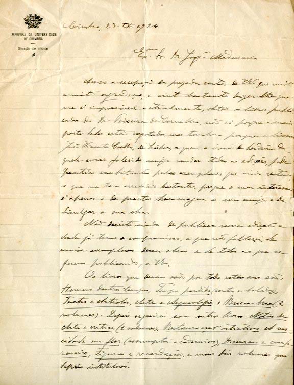 CARTA AUTOGRAFA