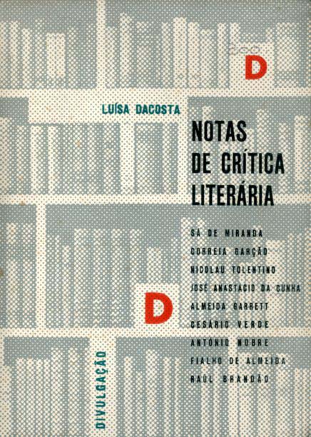 NOTAS DE CRITICA LITERARIA