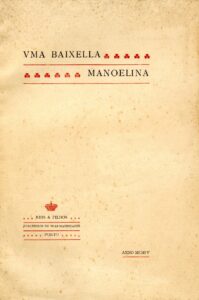 UMA BAIXELA MANUELINA
