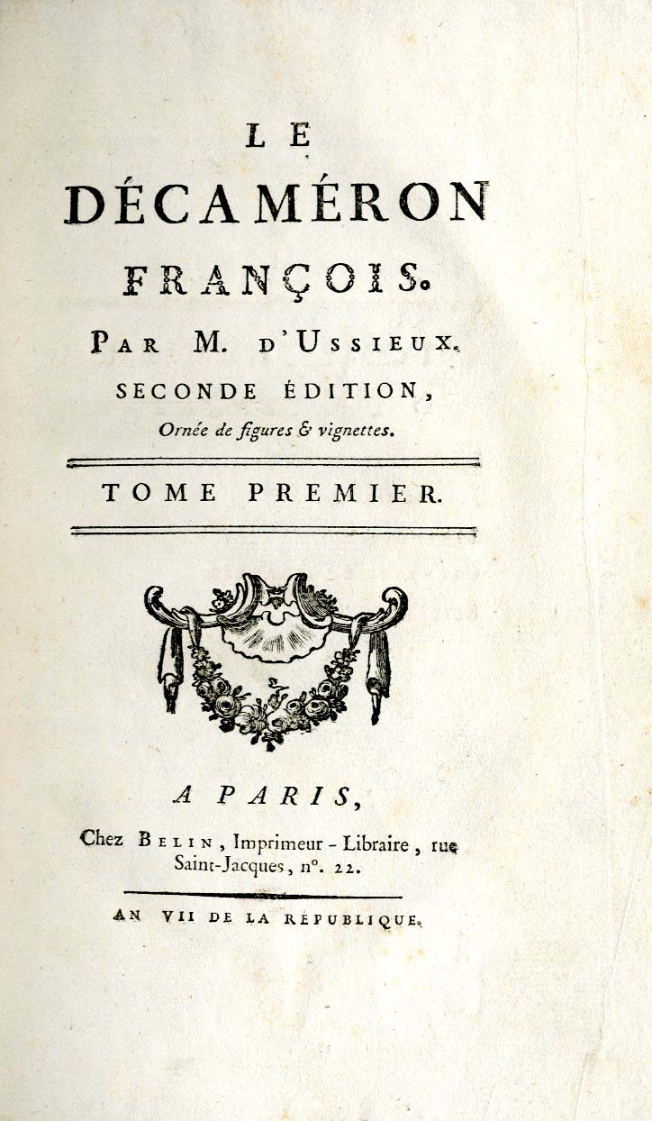 DECAMERON FRANÇOIS