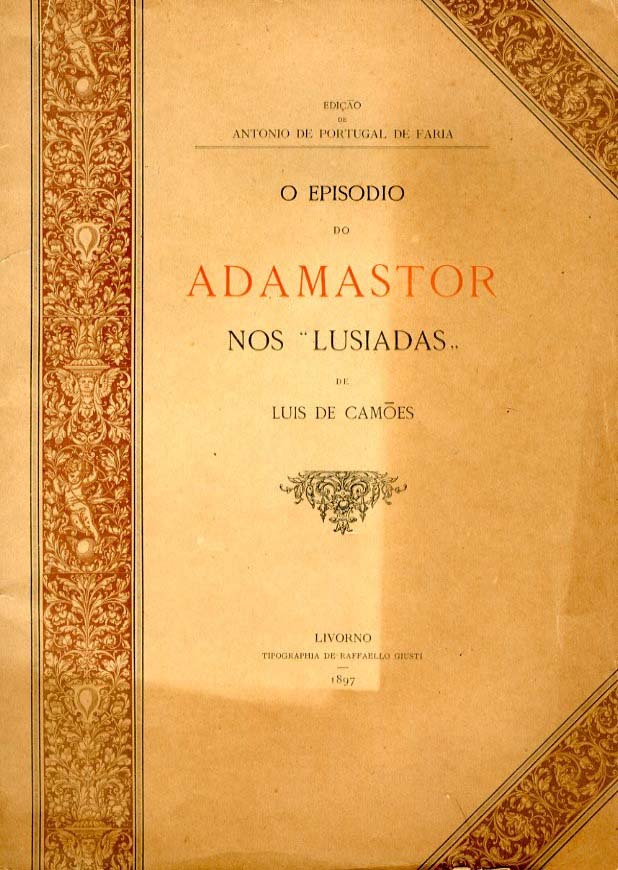 EPISODIO DO ADAMASTOR NOS LUSIADAS DE LUIS DE CAMOES