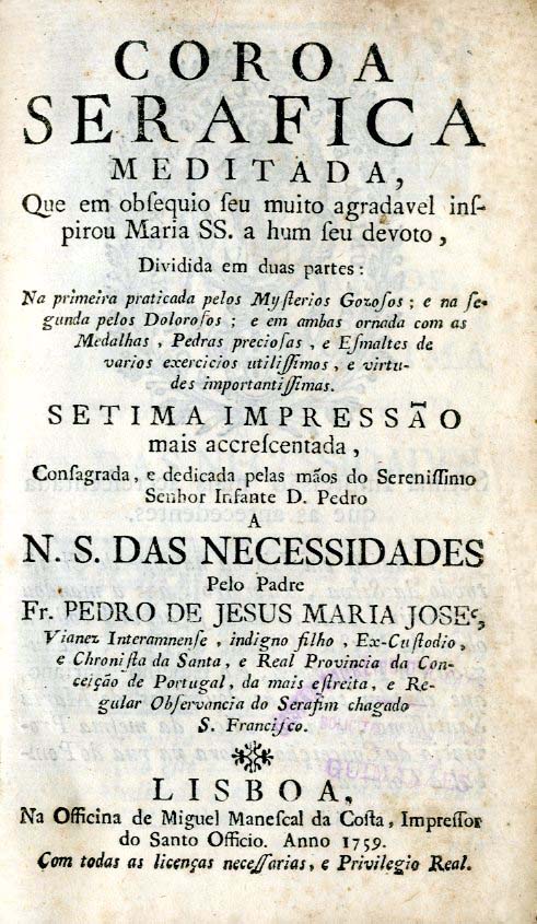 COROA SERAFICA