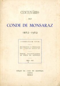 CENTENARIO DO CONDE DE MONSARAZ (1852-1952)