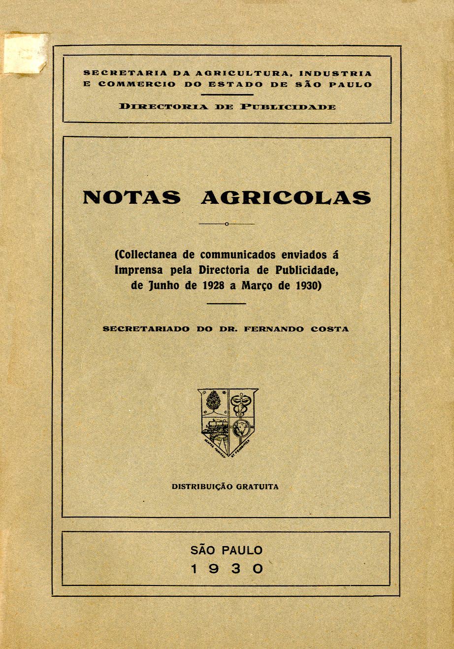 NOTAS AGRICOLAS