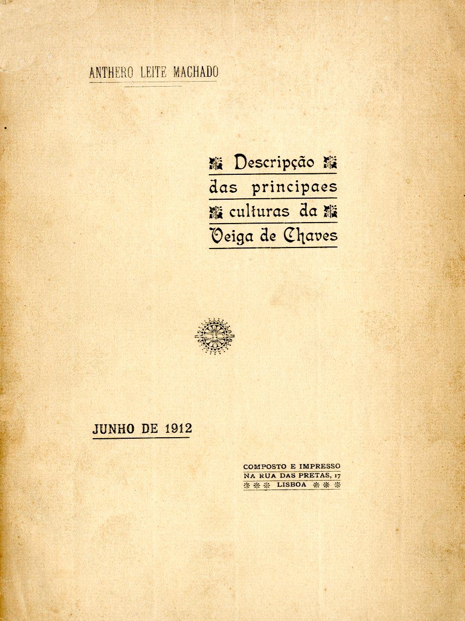 DESCRIÇAO DAS PRINCIPAIS CULTURAS DA VEIGA DE CHAVES
