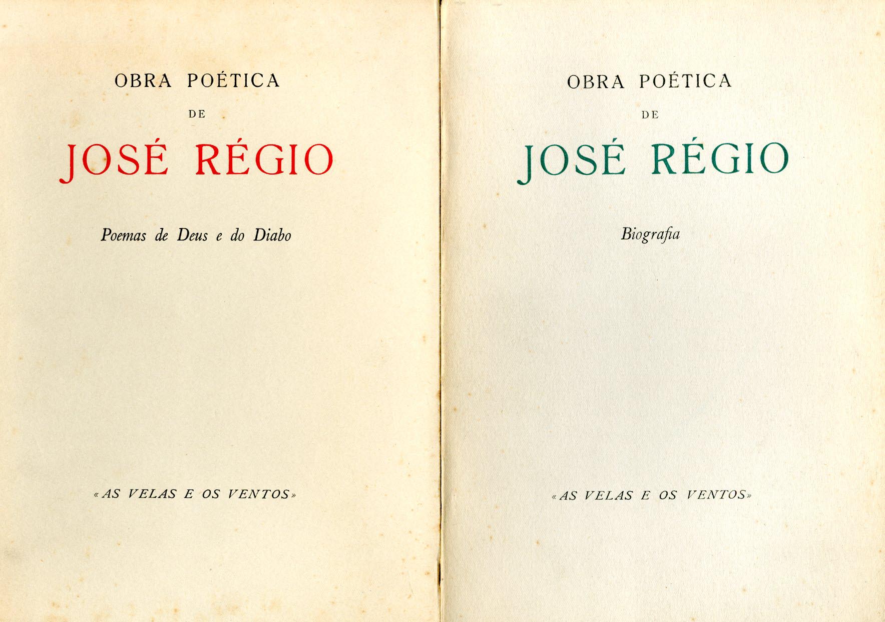 OBRA POETICA DE JOSE REGIO
