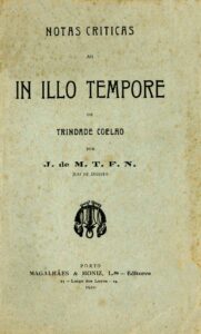 NOTAS CRITICAS AO IN ILLO TEMPORE DE TRINDADE COELHO