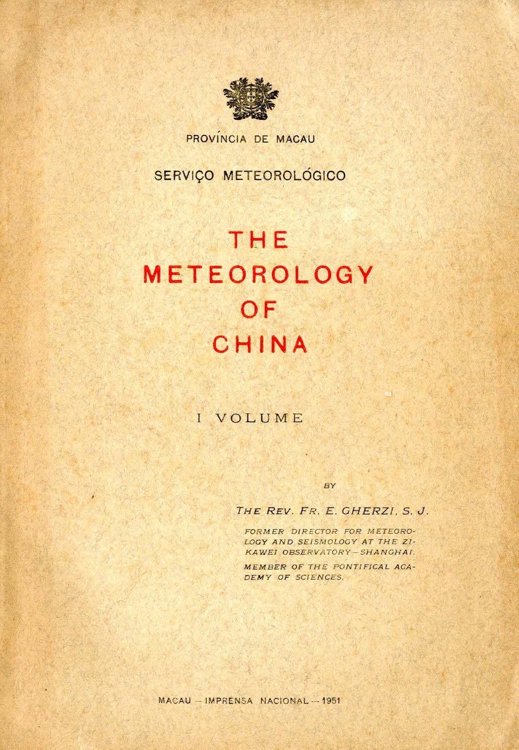 METEOROLOGY OF CHINA