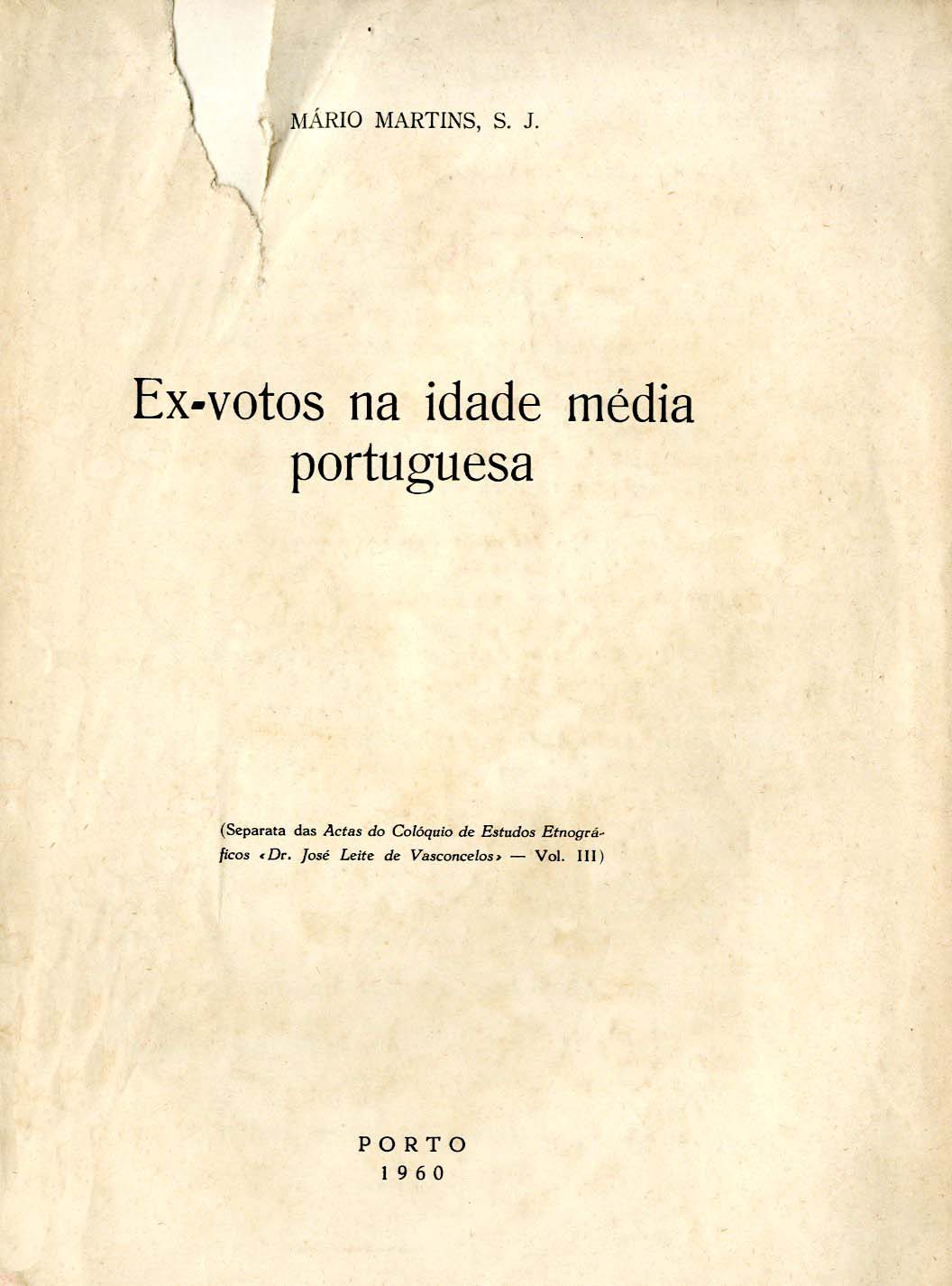 EX VOTOS NA IDADE MEDIA PORTUGUESA