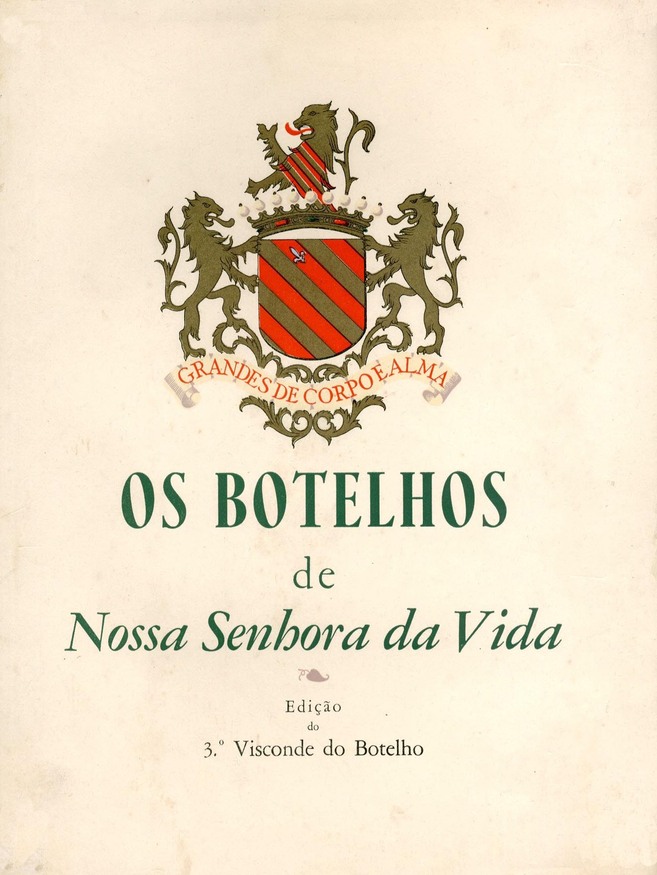 BOTELHOS DE NOSSA SENHORA DA VIDA