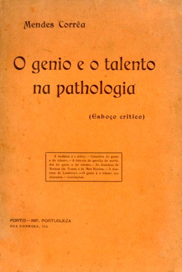 GENIO E O TALENTO NA PATOLOGIA