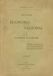 ESTUDOS DE ECONOMIA NACIONAL. O Problema da emigração